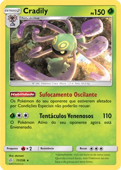 Cradily (11/236) - Carta Avulsa Pokemon