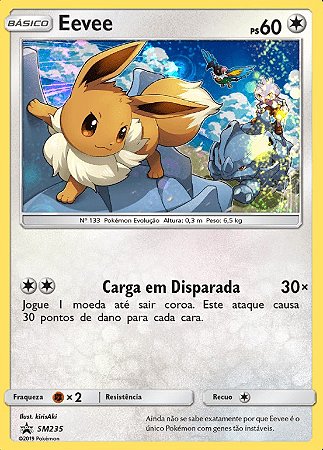 Eevee (SM235) - Carta Avulsa Pokemon