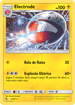 Electrode (22/68) - Carta Avulsa Pokemon