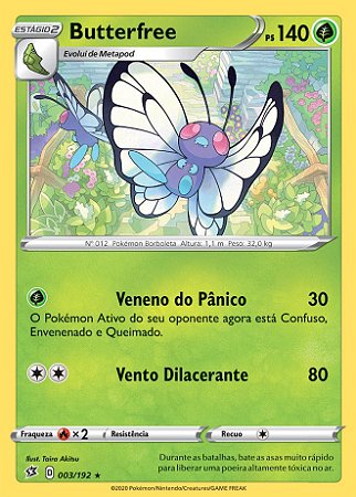 Butterfree (3/192) - Carta Avulsa Pokemon