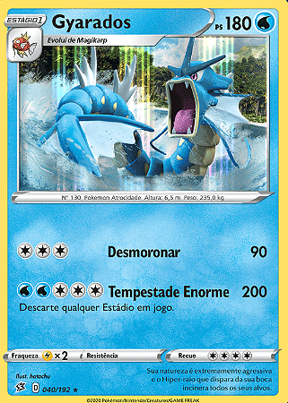 Gyarados (40/192) FOIL - Carta Avulsa Pokemon