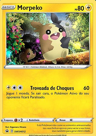 Morpeko (SWSH012) FOIL - Carta Avulsa Pokemon