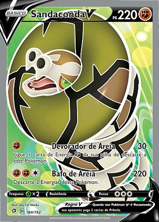Sandaconda-V (184/192) - Carta Avulsa Pokemon