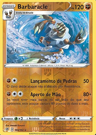 Barbaracle (104/192) REV FOIL - Carta Avulsa Pokemon