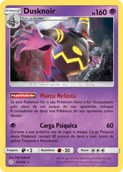 Dusknoir (85/236) - Carta Avulsa Pokemon