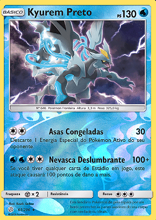 Kyurem Preto / Black Kyurem (61/236) REV FOIL - Carta Avulsa Pokemon