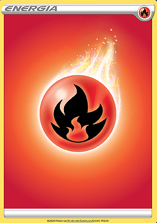 10 Energias de Fogo (2020) - Carta Avulsa Pokemon