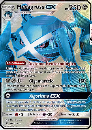 Metagross GX (139/145) - Carta Avulsa Pokemon