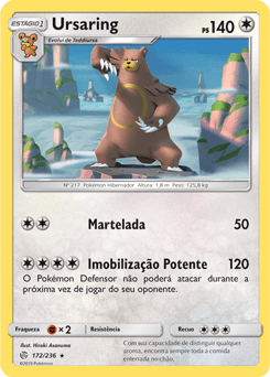 Ursaring (172/236) REV FOIL - Carta Avulsa Pokemon