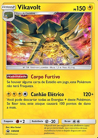 Vikavolt (SM208) FOIL - Carta Avulsa Pokemon