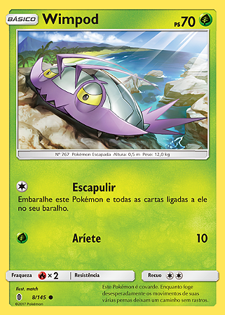 Wimpod (8/145) - Carta Avulsa Pokemon