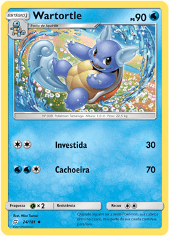 Wartortle (24/181) - Carta Avulsa Pokemon