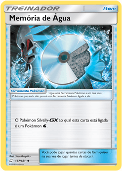 Memória de Água / Water Memory (157/181) - Carta Avulsa Pokemon