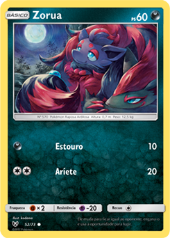 Zorua (52/73) - carta Avulsa Pokemon