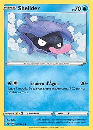 Shellder (40/202) REV FOIL - Carta Avulsa Pokemon