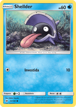 Shellder (33/149) - Carta Avulsa Pokemon