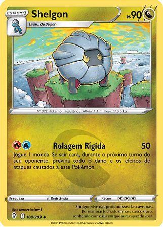 Shelgon (108/203) - Carta Avulsa Pokemon