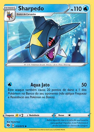 Sharpedo (012/073) - Carta Avulsa Pokemon