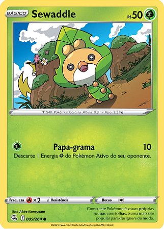 Sewaddle (9/264) - Carta Avulsa Pokemon