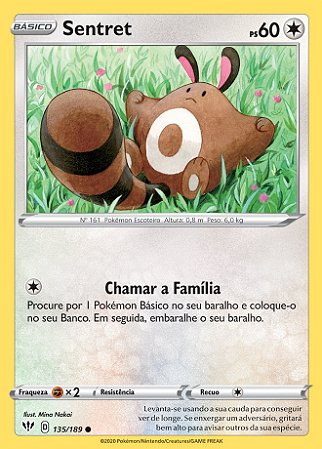 Sentret (135/189) - Carta Avulsa Pokemon