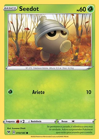 Seedot (010/185) - Carta Avulsa Pokemon