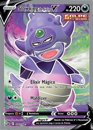 Slowking de Galar-V Galarian Slowking-V (178/198) - Carta Avulsa Pokemon