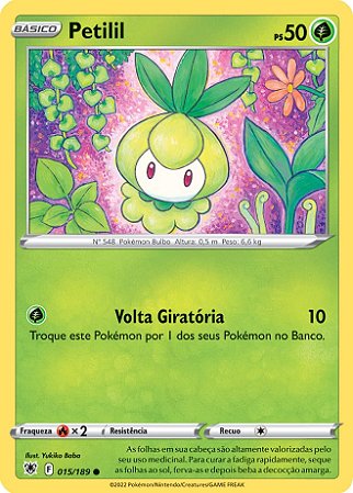 Petilil (015/189) - Carta Avulsa Pokemon