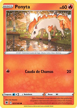 Ponyta (021/189) - Carta Avulsa Pokemon