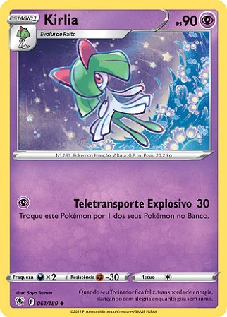 Kirlia (061/189) - Carta Avulsa Pokemon