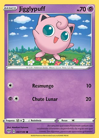 Jigglypuff (67/189) REV FOIL - Carta Avulsa Pokemon