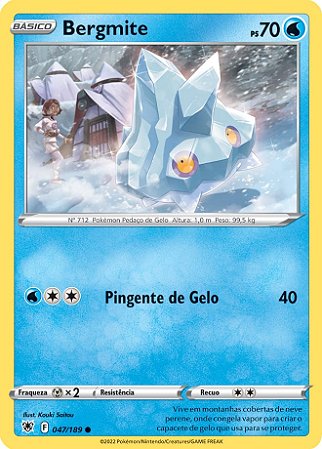 Bergmite (047/189) - Carta Avulsa Pokemon