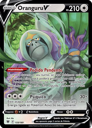 Oranguru-V (133/189) - Carta Avulsa Pokemon