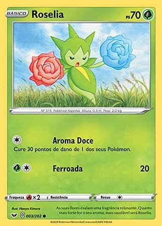 Roselia (3/202) - Carta Avulsa Pokemon