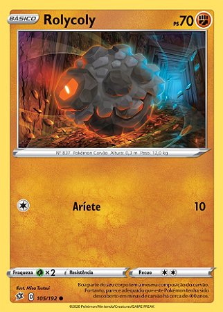 Rolycoly (105/192) - Carta Avulsa Pokemon