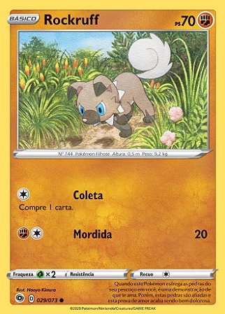 Rockruff (029/073) REV FOIL - Carta Avulsa Pokemon
