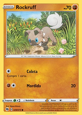 Rockruff (029/073) - Carta Avulsa Pokemon