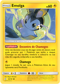 Emolga (46/181) REV FOIL - Carta Avulsa Pokemon