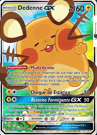 Dedenne-GX (195a/214) - Carta Avulsa Pokemon