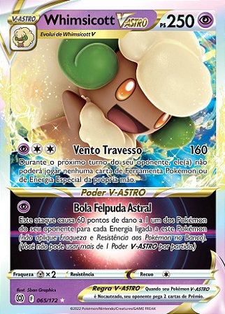 Whimsicott-V-ASTRO / Whimsicott-VSTAR (65/172) - Carta Avulsa Pokemon