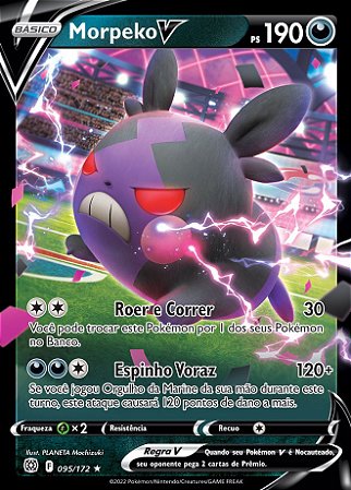 Morpeko-V (95/172) - Carta Avulsa Pokemon