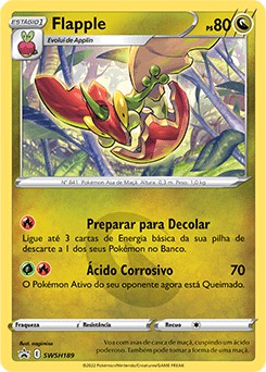 Flapple (SWSH189) FOIL - Carta Avulsa Pokemon