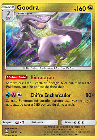 Goodra (94/131) FOIL - Carta Avulsa Pokemon