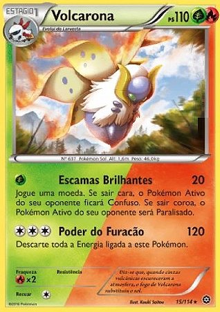 Volcarona (15/114) - Carta Avulsa Pokemon