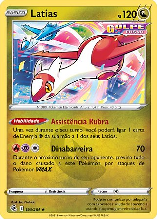 Latias (193/264) - Carta Avulsa Pokemon