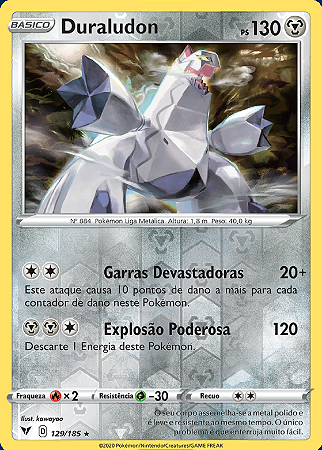 Duraludon (129/185) REV FOIL - Cartas Avulsa Pokemon