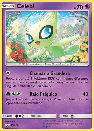 Celebi (SM224) FOIL - Carta Avulsa Pokemon