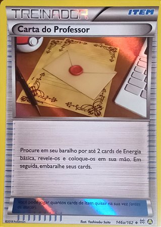 Carta do Professor / Professor’s Letter (146a/162) FOIL - Carta Avulsa Pokemon