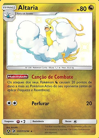 Altaria (SV37/SV94) - Carta Avulsa Pokemon