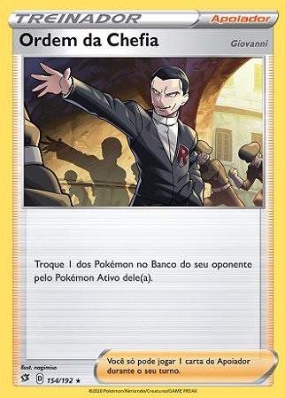 Ordem da Chefia / Boss's Orders (154/192) - Carta Avulsa Pokemon