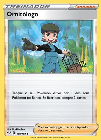 Ornitólogo / Bird Keeper (159/189) - Carta Avulsa Pokemon